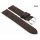 Fluco Veloursleder Uhrenarmband Modell Oslo-XL mocca 18 mm Handarbeit