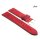 Fluco Veloursleder Uhrenarmband Modell Oslo-XL rot 20 mm Handarbeit