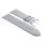 Feines Leder-Uhrenarmband Basel-XS hell-grau 18 mm