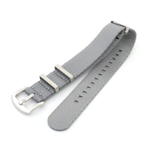 GEO-Straps Nato Nylon Uhrenarmband Modell Nitro hell-grau 22 mm