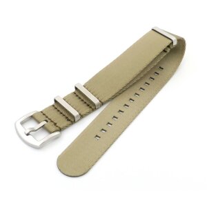 GEO-Straps Nato Nylon Uhrenarmband Modell Nitro-SG beige-gold 18 mm