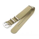 GEO-Straps Nato Nylon Uhrenarmband Modell Nitro-SG beige-gold 20 mm