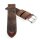 Echt Kamelleder Vintage Uhrenarmband Modell Karawan mocca-RN 24 mm