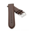 Feines Leder-Uhrenarmband Chur-XS mocca 20 mm