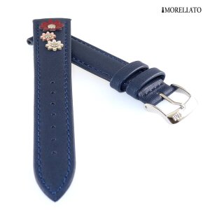 Morellato Microfaser-Leder Uhrenarmband Modell Garden blau 18 mm