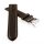 Rindleder Uhrenarmband Modell Mainz Rallye mocca 24 mm, Vegetabil