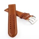 Rindleder Uhrenarmband Modell Mainz cognac 22 mm, Vegetabil