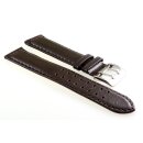 Rindleder Uhrenarmband Modell Mainz mocca 24 mm, Vegetabil
