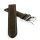 Rindleder Uhrenarmband Modell Mainz mocca 24 mm, Vegetabil