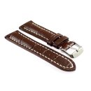 Alligator Uhrenarmband Modell Solothurn mocca 18 mm
