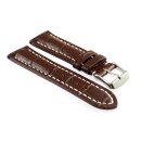 Alligator Uhrenarmband Modell Solothurn mocca 20 mm
