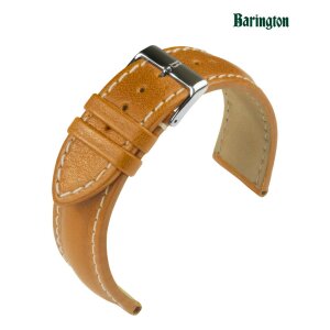 Barington Rindleder Uhrenarmband Modell Chronomaster cognac 20 mm, Handmade
