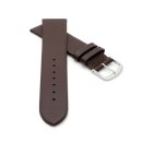 Feines Leder-Uhrenarmband Basel-XL mocca 16 mm