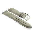 Eichmüller Microfaser-Leder Uhrenarmband Modell Ranger grau 18 mm