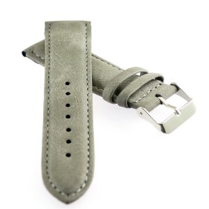 Eichmüller Microfaser-Leder Uhrenarmband Modell Ranger grau 20 mm