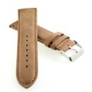 Eichmüller Microfaser-Leder Uhrenarmband Modell Ranger cognac 22 mm