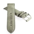 Eichmüller Microfaser-Leder Uhrenarmband Modell Ranger grau 22 mm