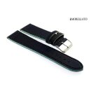Morellato Lycra-Stoff Uhrenarmband Modell Freestyle schwarz-blau-gelb 20 mm, wasserfest