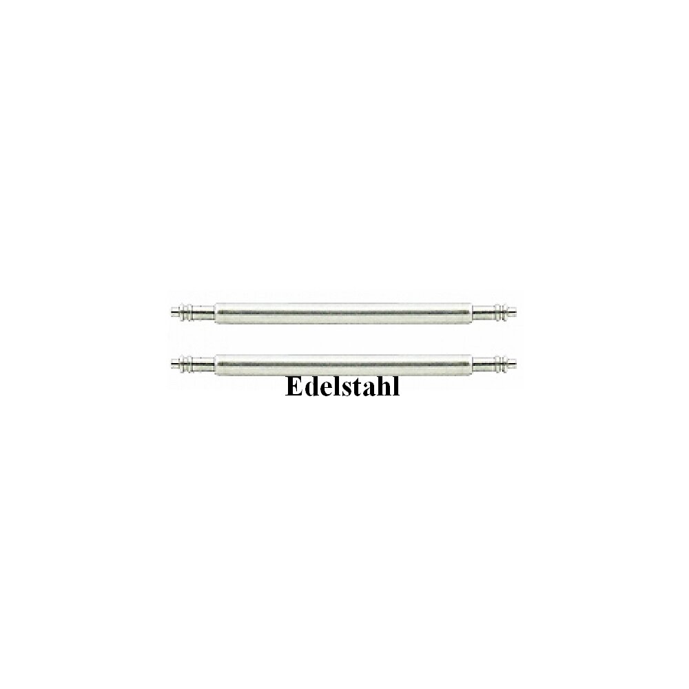 10 Federsteg 22/1,5 mm Edelstahl mit Doppelkopf Uhrenarmband-H