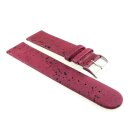 Feines echt Kork Uhrenarmband Modell Korky bordeaux-rot 20 mm