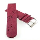 Feines echt Kork Uhrenarmband Modell Korky bordeaux-rot...