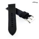 Diloy Canvas Textil Uhrenarmband Modell Discover schwarz...