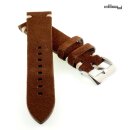 Diloy Veloursleder Uhrenarmband Modell Ascona mocca 18 mm