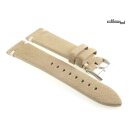 Diloy Veloursleder Uhrenarmband Modell Ascona beige-creme 18 mm