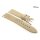 Diloy Veloursleder Uhrenarmband Modell Ascona beige-creme 22 mm