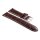 Feines Alligator Leder Uhrenarmband Modell Lausanne-NL mocca-WN 20 mm