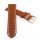 Feines Alligator Leder Uhrenarmband Modell Lausanne-NL cognac-WN 20 mm