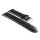 Feines Alligator Leder Uhrenarmband Modell Lausanne-NL schwarz-WN 22 mm