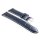 Feines Alligator Leder Uhrenarmband Modell Lausanne-NL navyblau-WN 12 mm