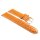 Feines Alligator Leder Uhrenarmband Modell Lausanne-NL orange-WN 14 mm