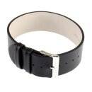 Feinstes Leder Durchzugs-Uhrenarmband Modell Luzern schwarz 12 mm 