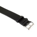 Feinstes Leder Durchzugs-Uhrenarmband Modell Luzern schwarz 14 mm