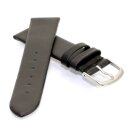 Feines Leder-Uhrenarmband Basel-NL schwarz 16 mm