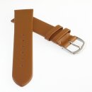 Feines Leder-Uhrenarmband Basel-NL cognac 16 mm