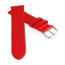 Feines Leder-Uhrenarmband Basel-NL rot 16 mm