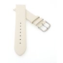 Feines Leder-Uhrenarmband Basel-NL creme-beige 24 mm