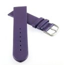 Feines Leder-Uhrenarmband Basel-NL aubergine-lila 16 mm