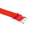 Feinstes Leder Durchzugs-Uhrenarmband Modell Luzern rot 14 mm