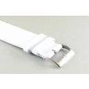 Feinstes Leder Durchzugs-Uhrenarmband Modell Luzern weiß 10 mm