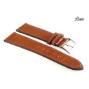 Feines Fluco Uhrenarmband Shell Cordovan Modell Galopper-XS mahagoni 20 mm Handarbeit