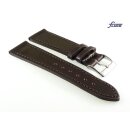 Feines Fluco Uhrenarmband Shell Cordovan Modell Galopper-XL mocca 18 mm Handarbeit