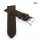 Feines Fluco Uhrenarmband Shell Cordovan Modell Galopper-XL mocca 18 mm Handarbeit