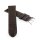 Veganes echt Ananasblatt Uhrenarmband Modell Costa mocca 16 mm