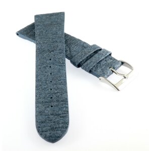 Veganes echt Ananasblatt Uhrenarmband Modell Costa blau 18 mm