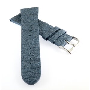 Veganes echt Ananasblatt Uhrenarmband Modell Costa blau 20 mm
