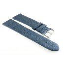 Veganes echt Ananasblatt Uhrenarmband Modell Costa blau 20 mm